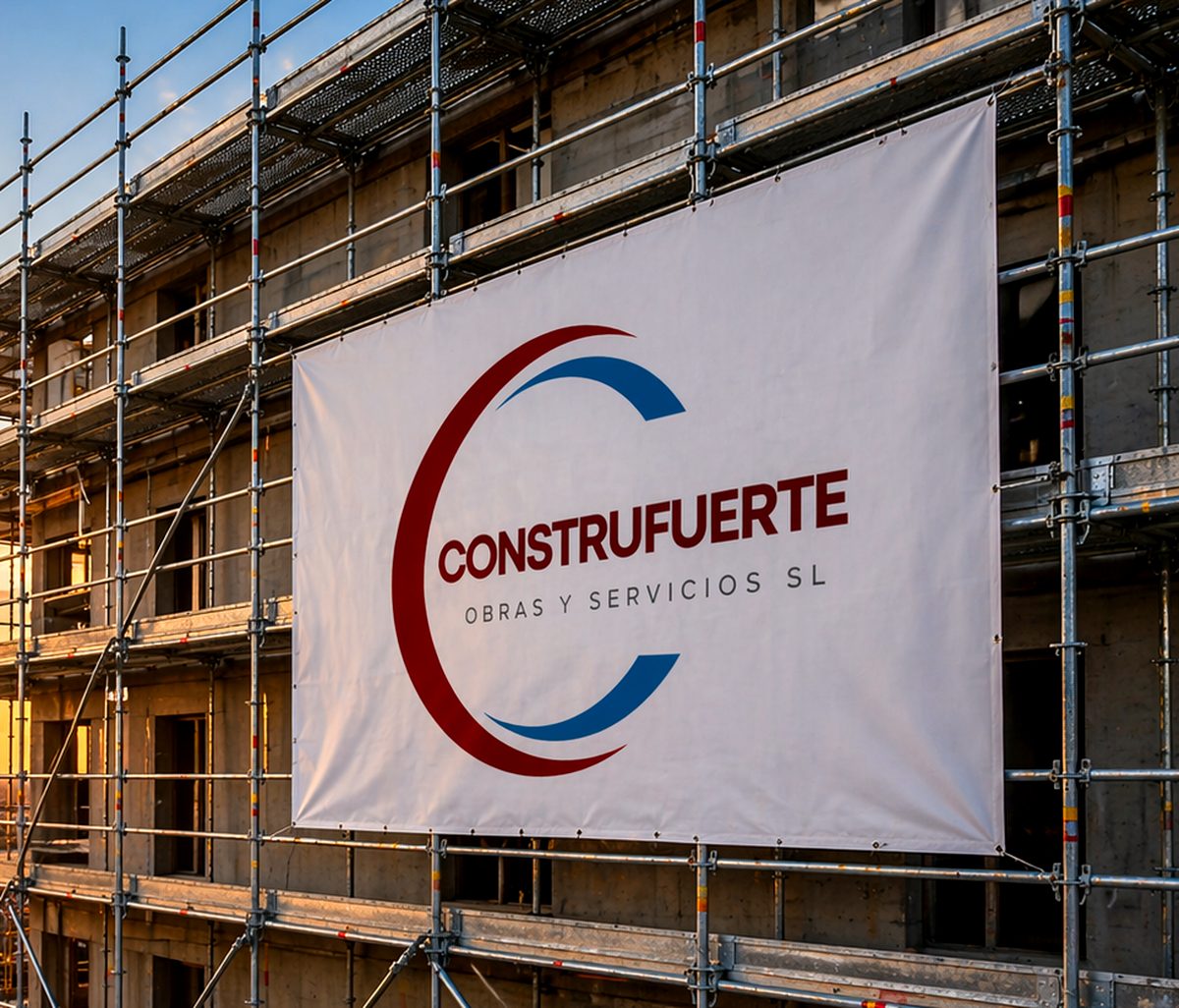 Lona Construfuerte en obra en Vigo
